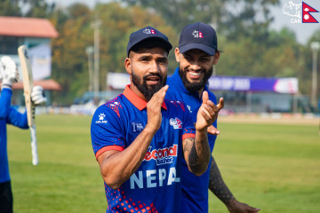 दीपेन्द्रको कप्तानीमा यूएईसँग टी– २० आई सिरिज खेल्दै नेपाल